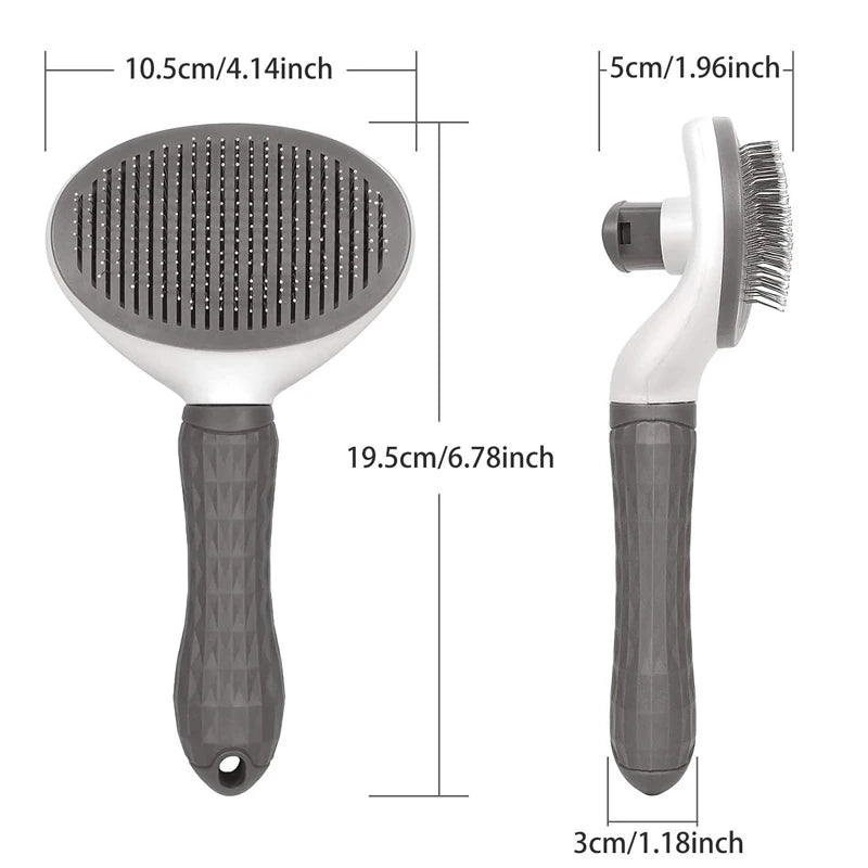 Quick-Clean Pet Grooming Brush